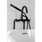 Aqua Vintage CCK8100DX Freestanding Tub Faucet with Supply Line, Stop Valve, Matte Black CCK8100DX - alternate 5